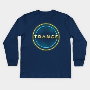 TRANCE MUSIC Kids Long Sleeve T-Shirt